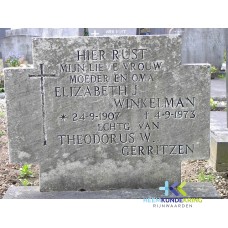 Grafstenen kerkhof Herwen Coll. HKR (124) E.J.Winkelman
